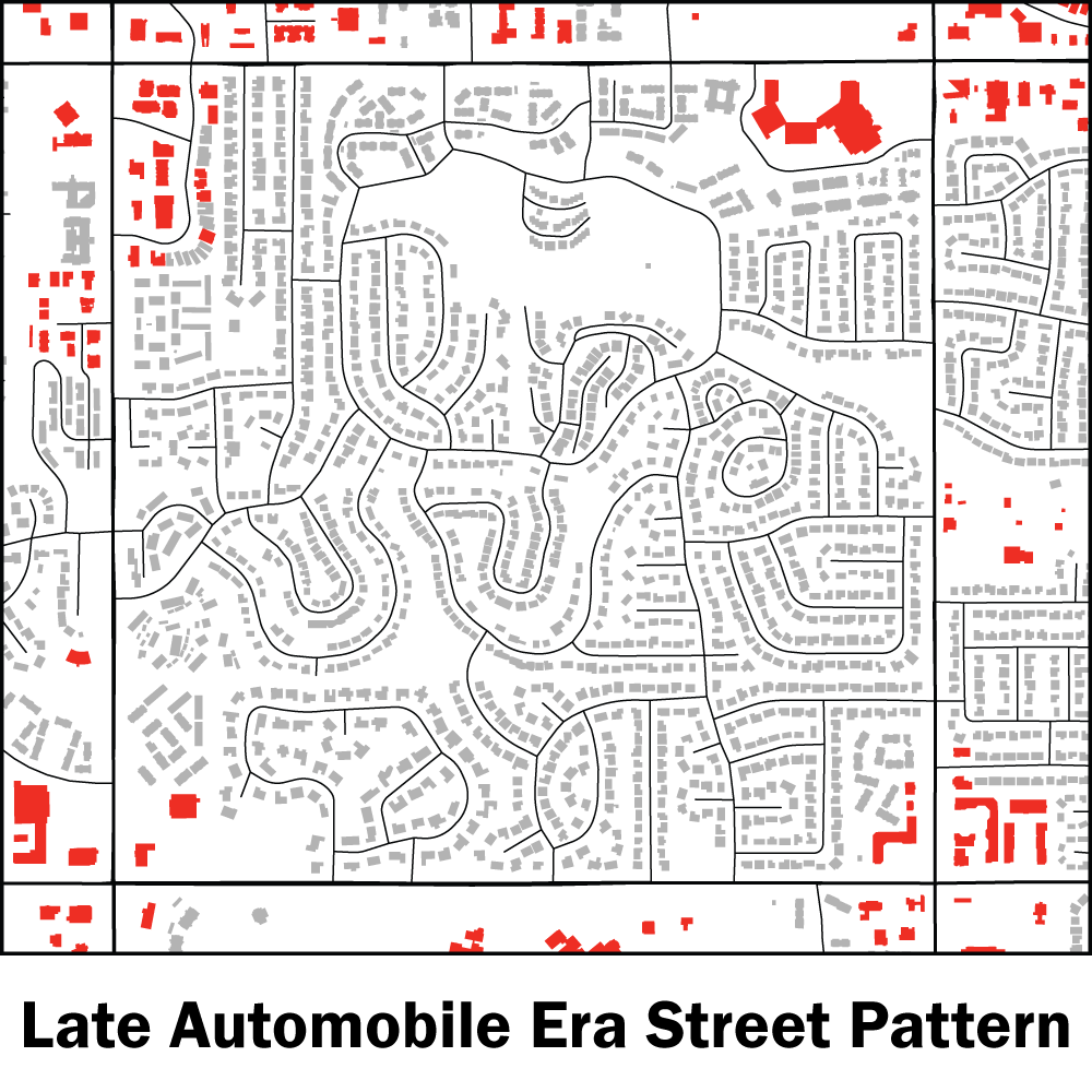 Late Automobile Era Street Pattern