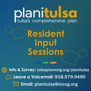 Provide input into the update of planitulsa, the City's comprehensive plan.